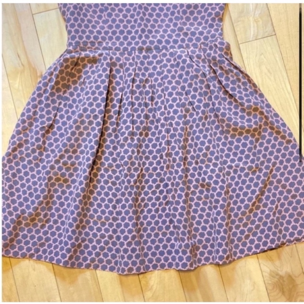 Joie Silk Grey & Pink Sunburst Sleeveless Dress size extra small - Picture 3 of 9